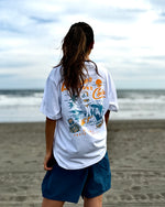 BURGER&COLA B&C LOGO SHORTS【SUMMER EDITION】（ショーツ）着用イメージ、背面（ビーチ）