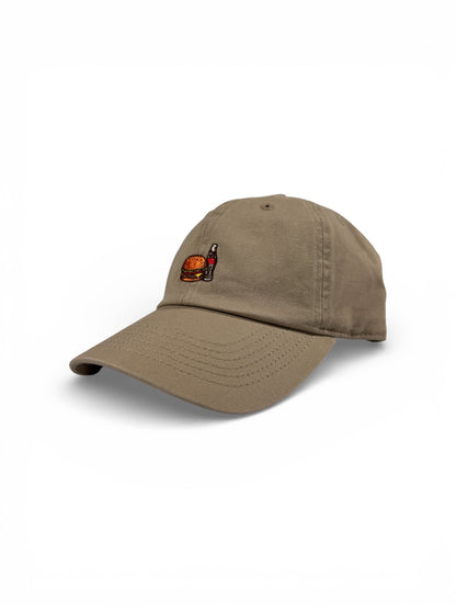 BURGER&COLA B&C LOW CAP（ローキャップ）ベージュの商品写真、斜め正面