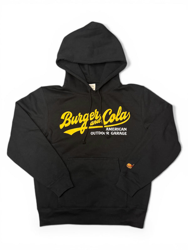 B&C FRONT LOGO HOODIE BLK