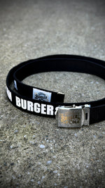 B&C GARAGE BELT BLACK 全体（バックルとネーム）