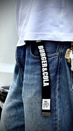 B&C GARAGE BELT 着用 垂らした状態とB&Cネーム