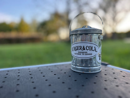 BURGER&COLA B&C Sticker set（ステッカーセット）保冷缶ケースに貼った使用例
